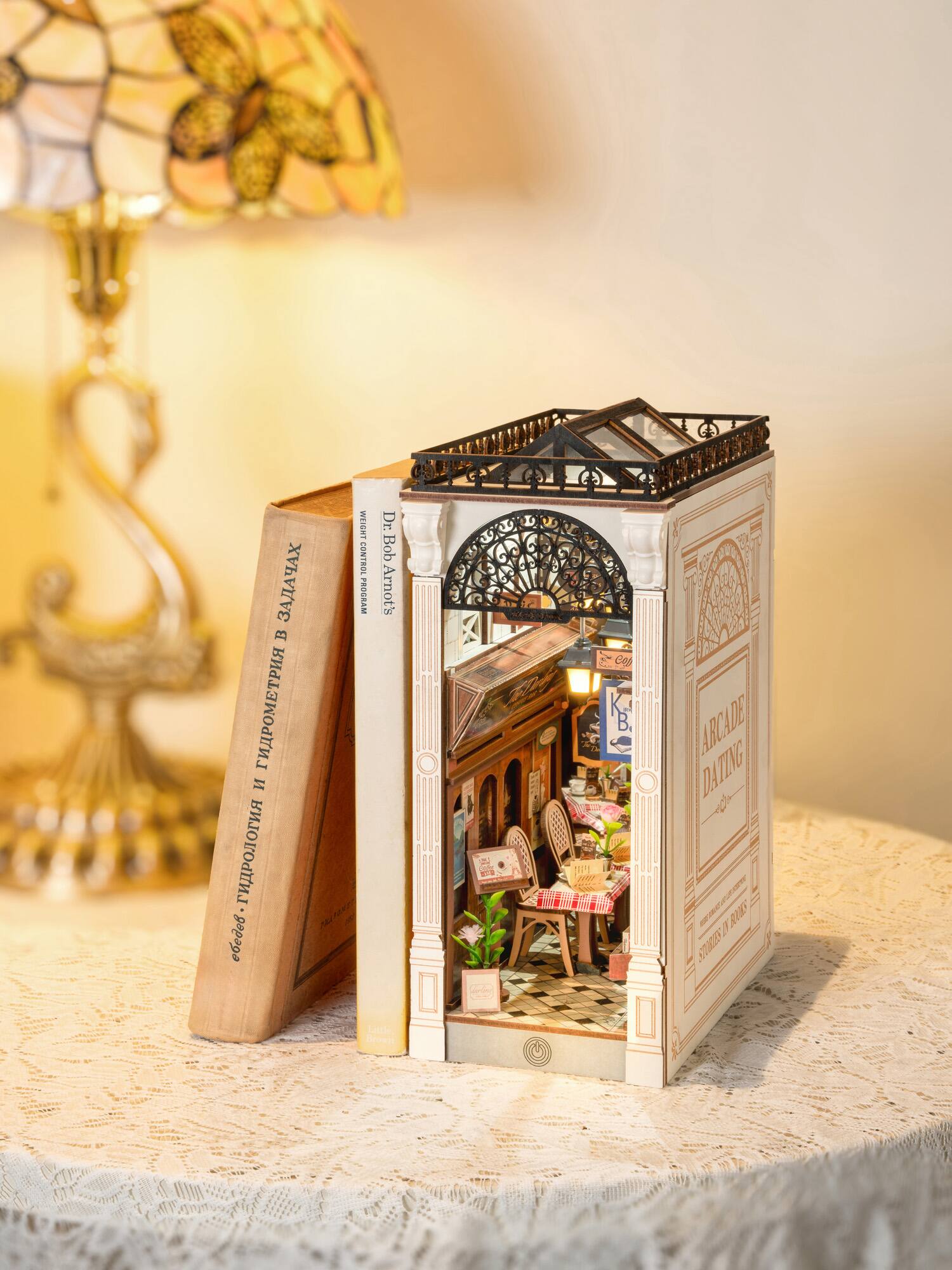 Rolife® Arcade Dating DIY Book Nook Shelf Insert Kit